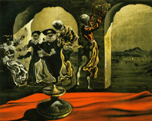 Disappearing Bust of Voltaire by Salvador Dali 1941